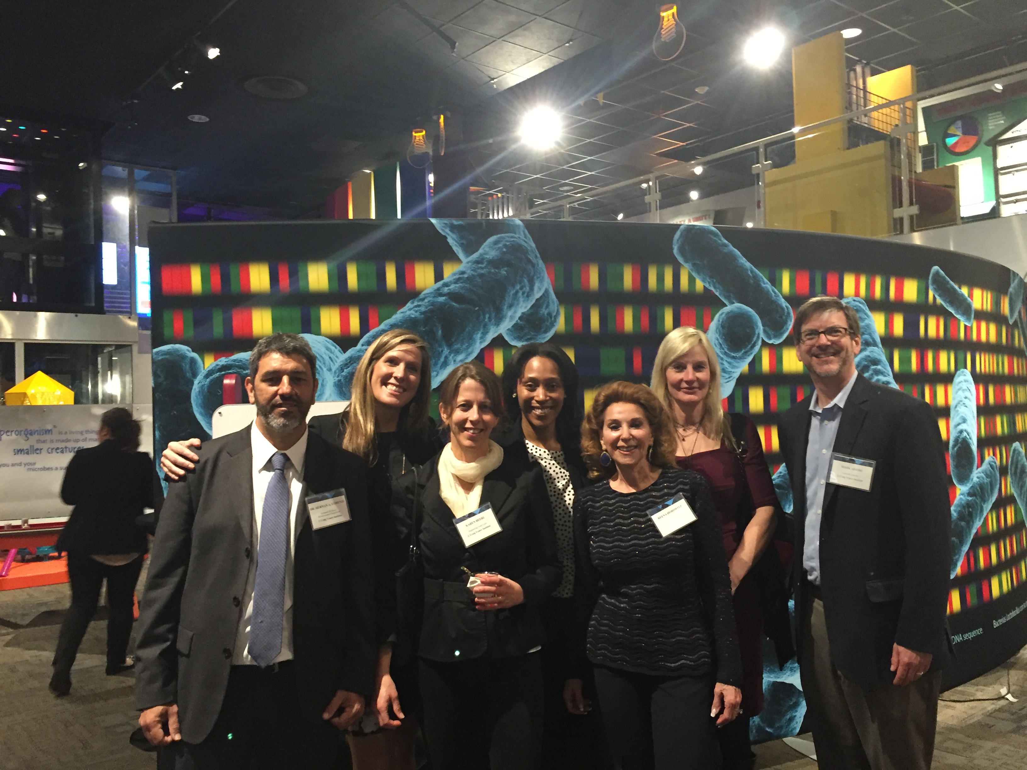 JCVI staff and friends came out to support the event (from left to right): Hernan Lorenzi, Katie Collins, Karen Beeri, Amani Rushing, CEO Council Member Reena Horowitz, Nicole Deberg, Mark Adams.