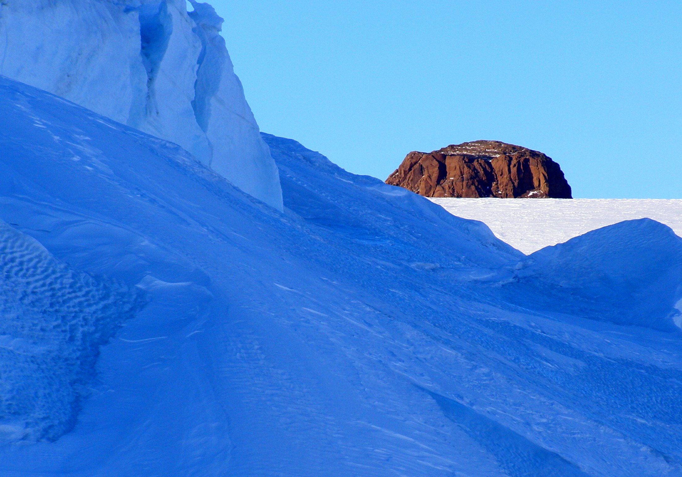 Castle Rock glowing under the midnight sun