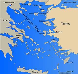 Aegean Sea Map