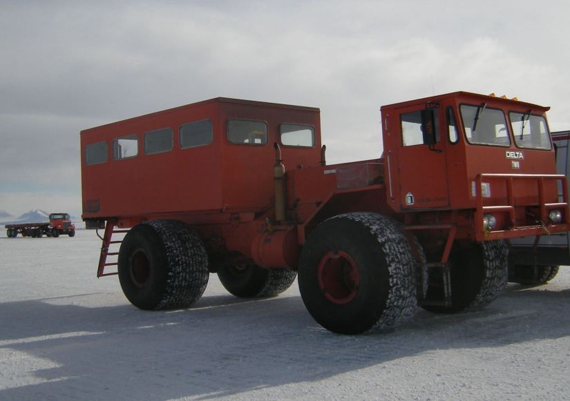 The Delta: large tire transport to McMurdo