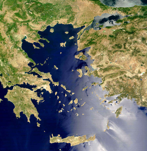 Satellite Imagery of Aegean and Black Sea